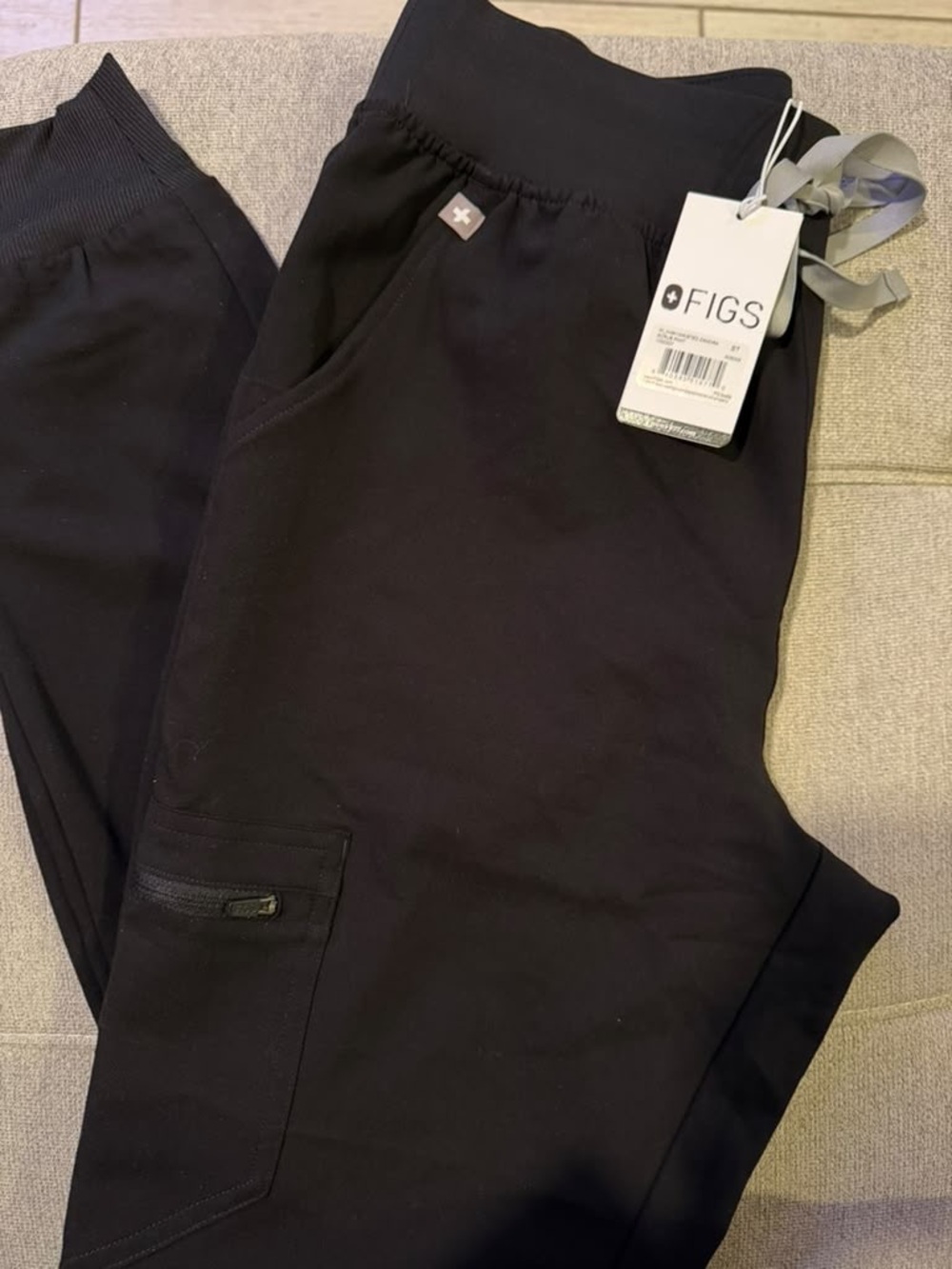 Figs Jogger Black small tall high wasted zamora jogger scrub pant. NWT